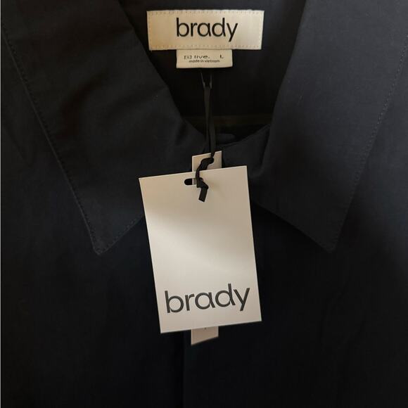 Brady Jacket Mens Tunnel Trench Coat - Sapphire Blue SIze L - Picture 9 of 9